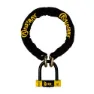AUVRAY Xtrem Kjedelås, Black / yellow, 100cm