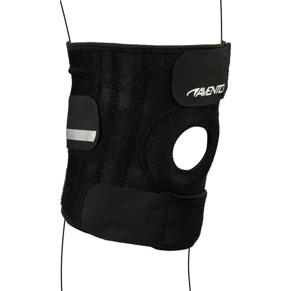 Avento Adjustable Knebeskytter, Black, One Size