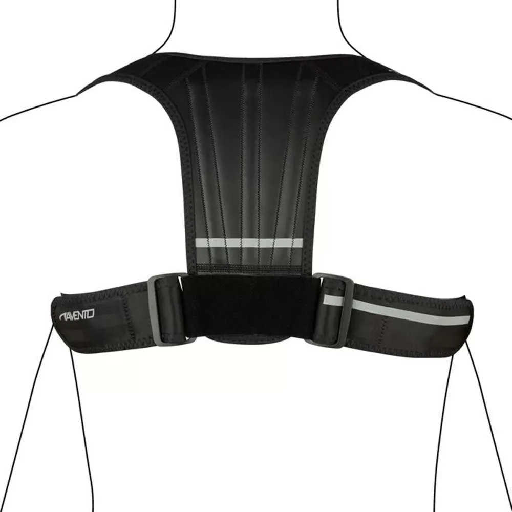 Avento Holdningskorrigerer, Black / silver grey, One Size Avento Holdningskorrigerer, Black / silver grey, One Size