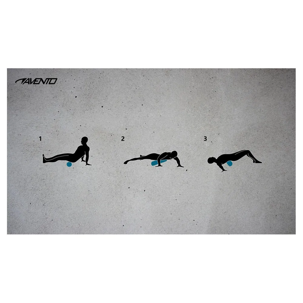 Avento Message Foam Wave Massasjerulle, Black / blue, 33cm Avento Message Foam Wave Massasjerulle, Black / blue, 33cm