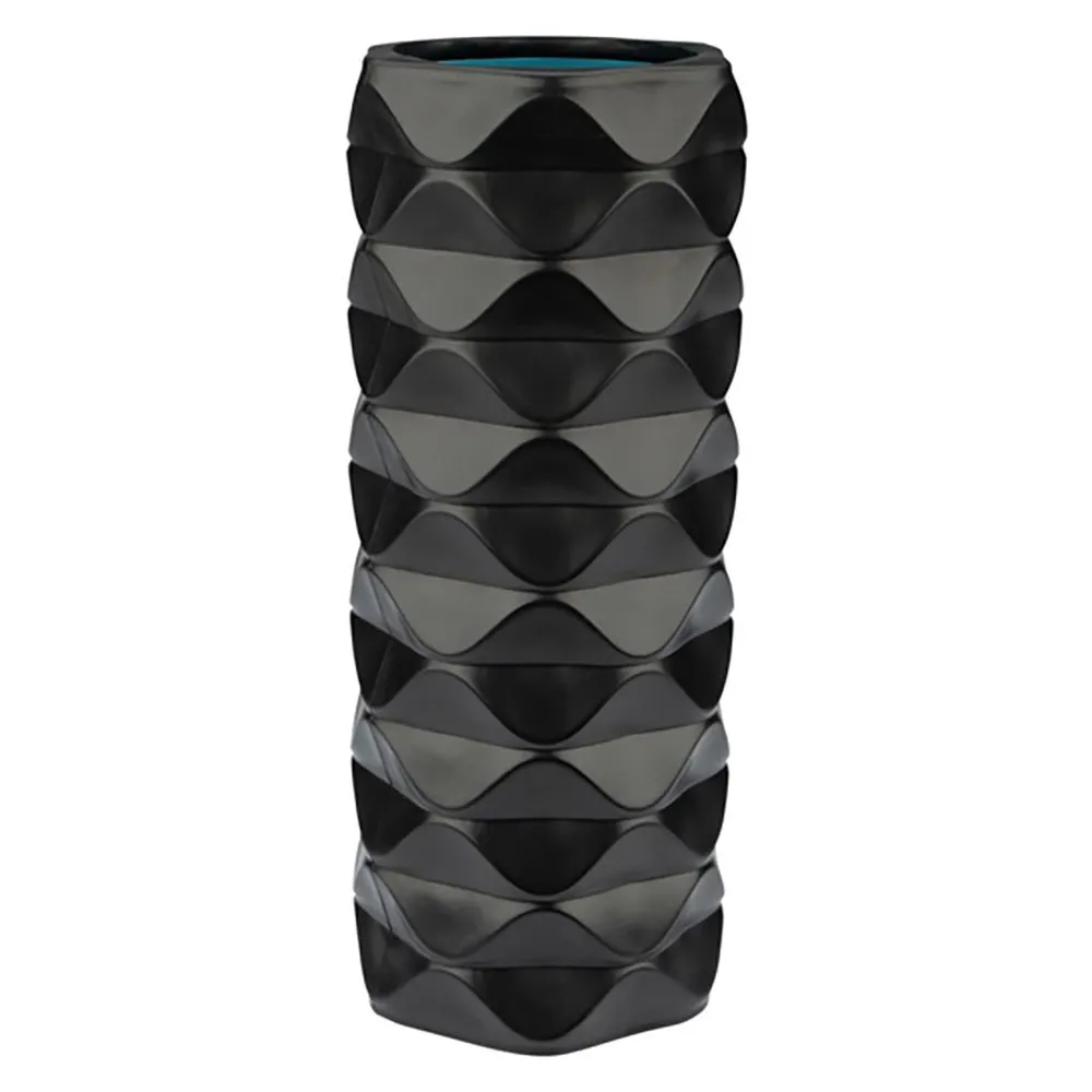 Avento Message Foam Wave Massasjerulle, Black / blue, 33cm Avento Message Foam Wave Massasjerulle, Black / blue, 33cm