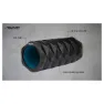 Avento Message Foam Wave Massasjerulle, Black / blue, 33cm
