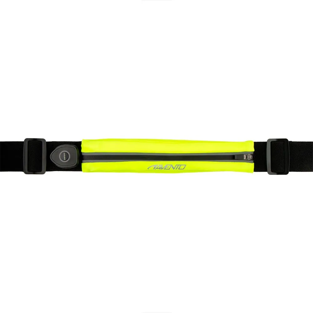 Avento Pocket + Rechargeable Led Løpebelte, Fluorescent yellow / black Avento Pocket + Rechargeable Led Løpebelte, Fluorescent yellow / black