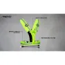 Avento Rechargeable Led Reflekterende Løpevest unisex, Fluorescent yellow, One Size