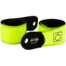 Avento Slap-on Rechargeable Led Armbånd 2 Enheter unisex, Fluorescent yellow / silver grey, One Size