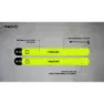 Avento Slap-on Rechargeable Led Armbånd 2 Enheter unisex, Fluorescent yellow / silver grey, One Size