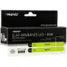 Avento Slap-on Rechargeable Led Armbånd 2 Enheter unisex, Fluorescent yellow / silver grey, One Size