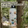 Awesome Maps Adventure World 1l Termosflaske, White, One Size