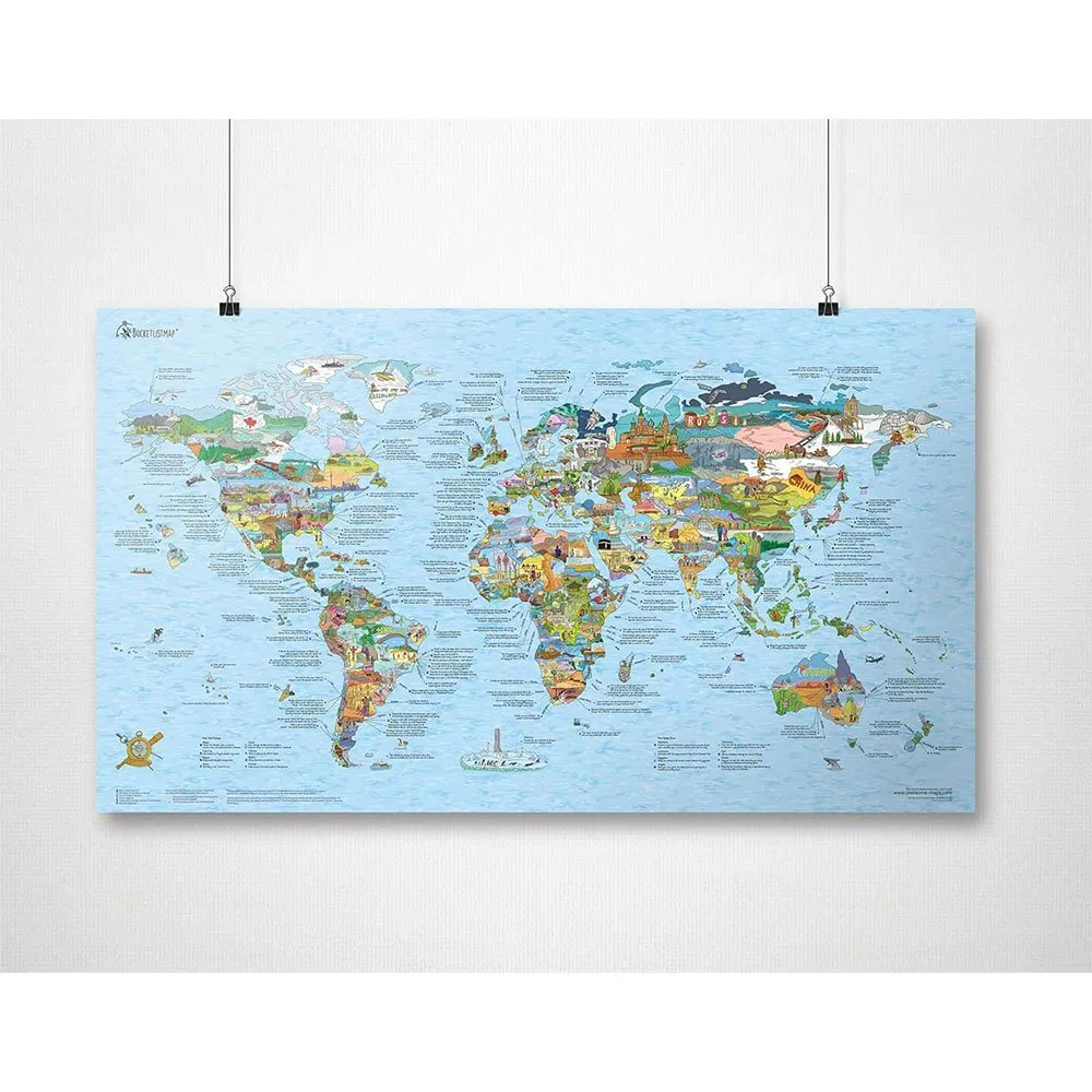 Awesome Maps Bucketlist Kart, One size