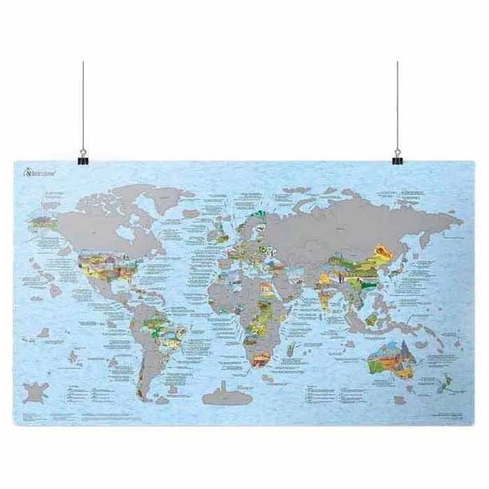 Awesome Maps Scratch And Discover Kart, Multicolour, One Size