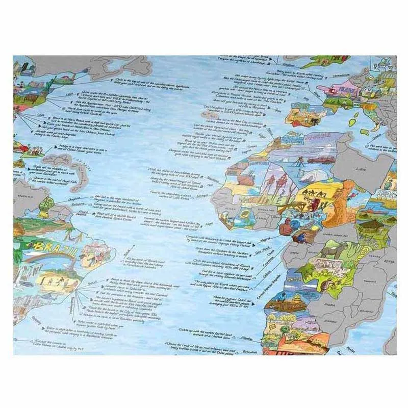 Awesome Maps Scratch And Discover Kart, Multicolour, One Size