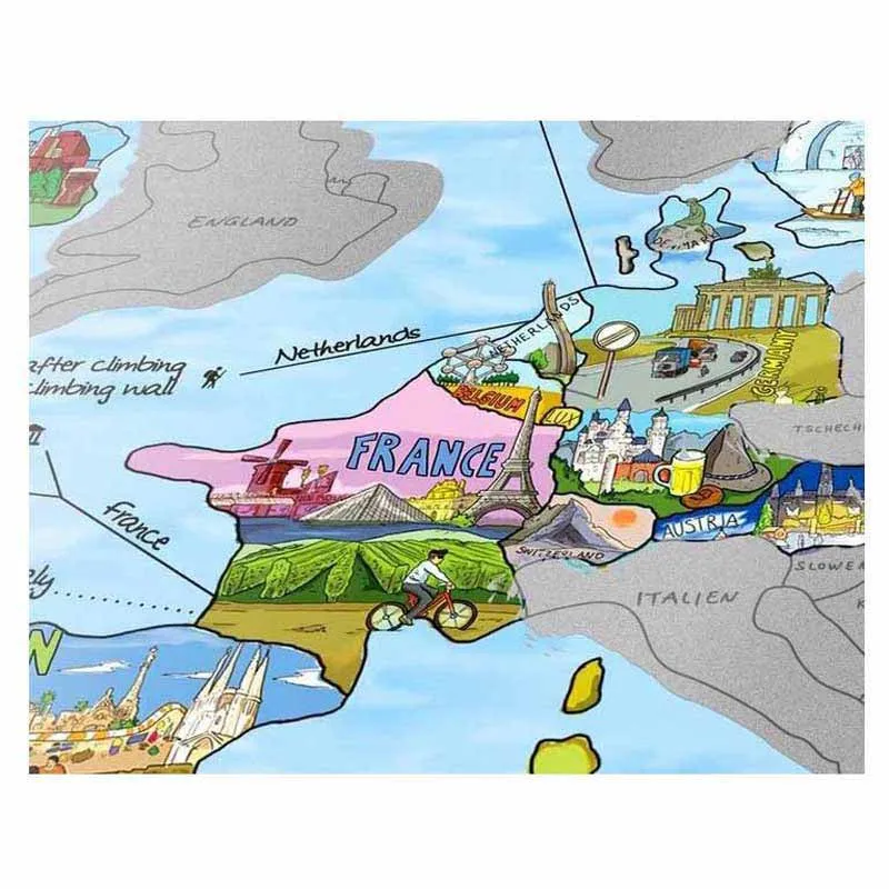 Awesome Maps Scratch And Discover Kart, Multicolour, One Size