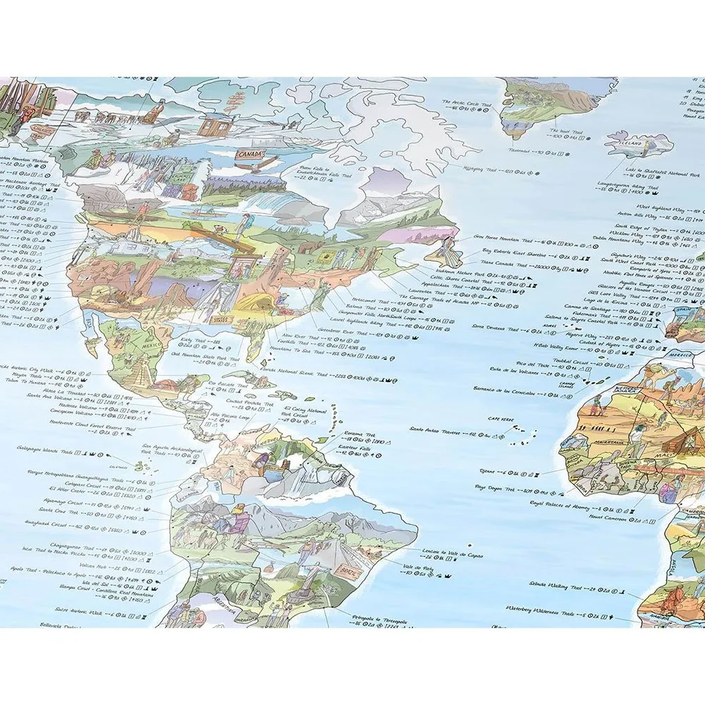 Awesome Maps Turkart Verdens Beste Turstier, One size