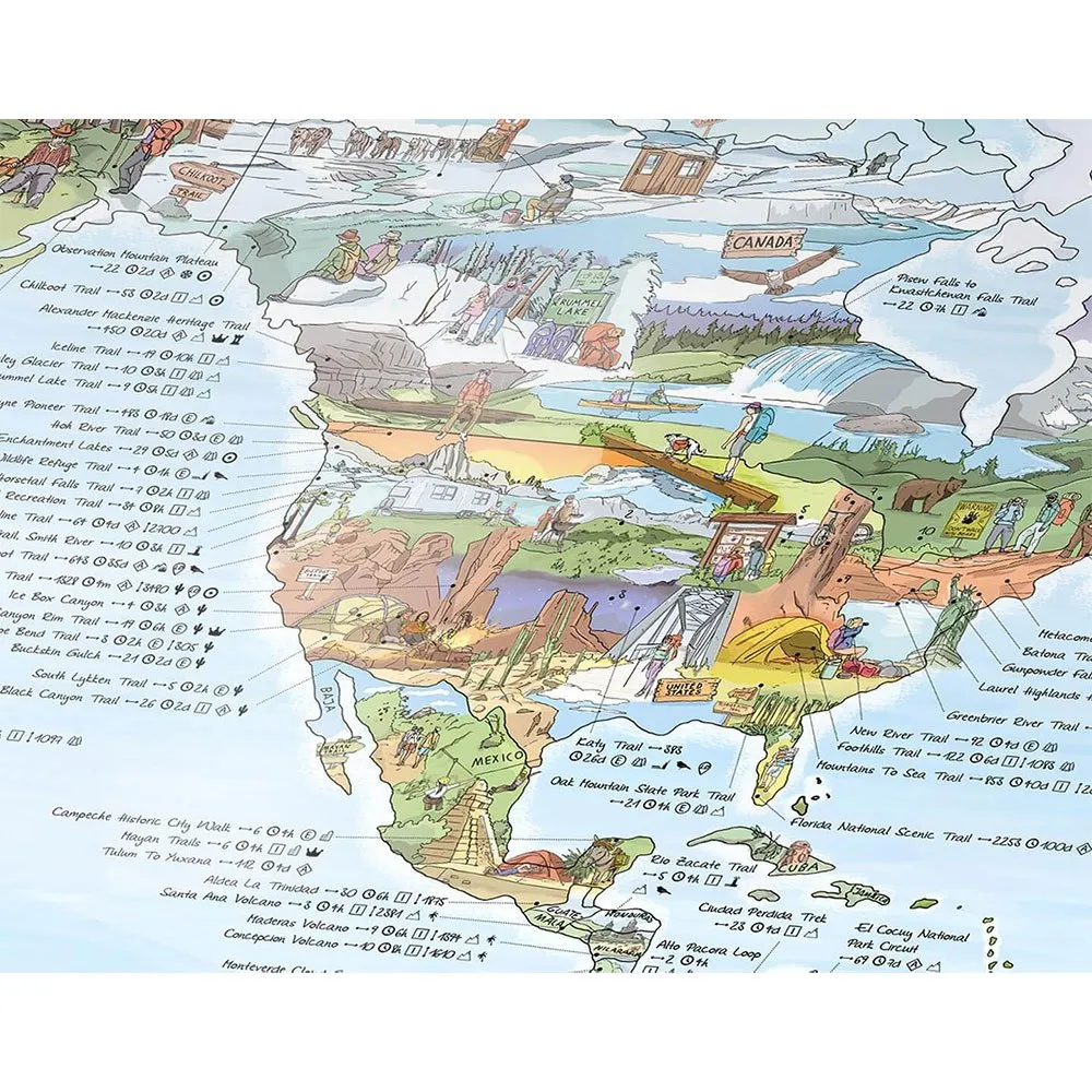 Awesome Maps Turkart Verdens Beste Turstier, One size