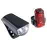 Axa Absolute C5-90/dwn 50 Sykkellyktesett, Black / red, One Size