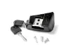 Axa Batterilås Skrårørsbatteri E-bike Yamaha Inkl. 2 nøkler, Black, One Size