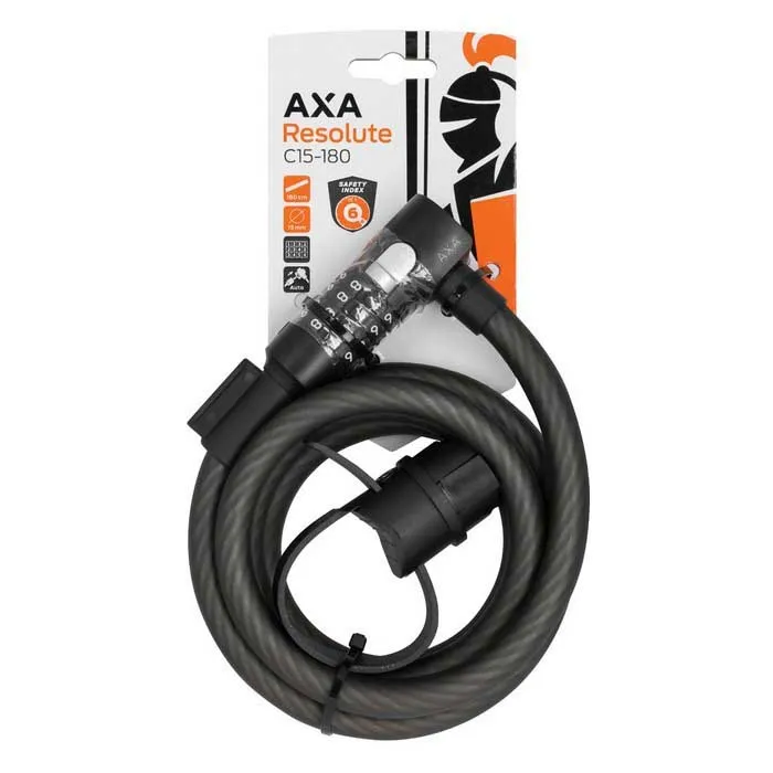 Axa C15-180 Resolute C15 15x1800 Mm Kabellås, Black, 15 x 1800mm Axa C15-180 Resolute C15 15x1800 Mm Kabellås, Black, 15 x 1800mm