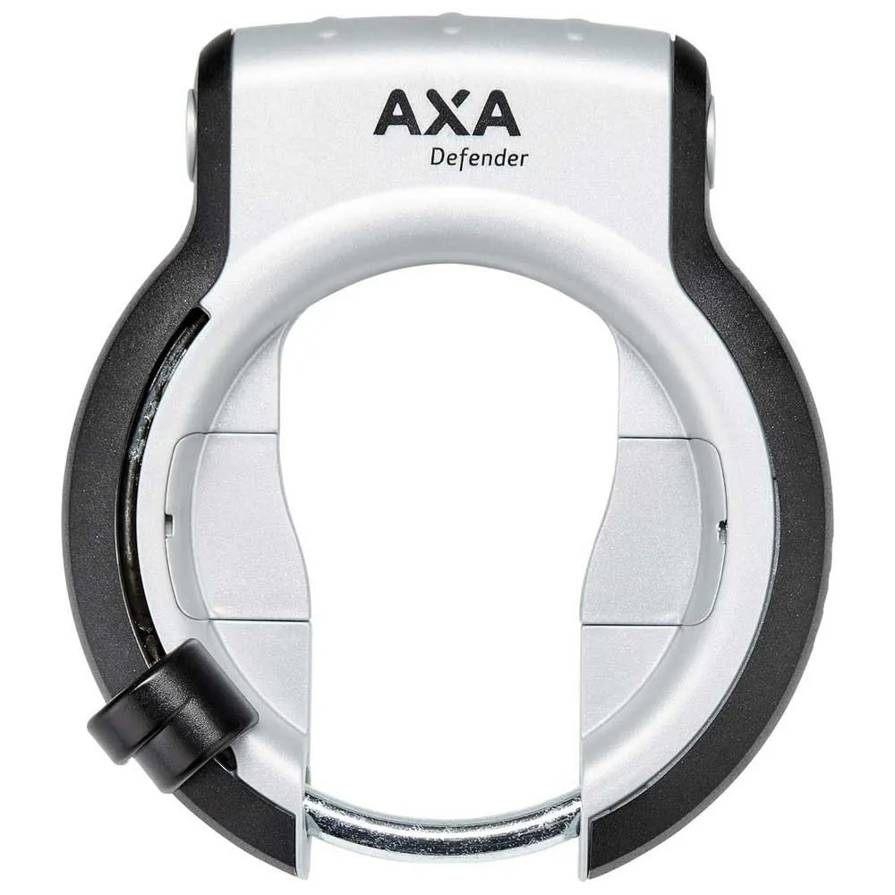 Axa Defender Retactable Sykkelrammelås, Silver / black, One Size
