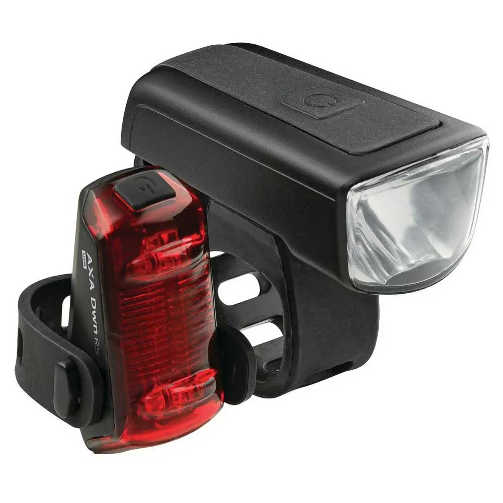 Axa Dwn 50 Sykkellyktesett, Black / red, One Size