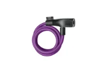 Axa Resolute 8-120 spirallås med nøkkel 120 cm royal purple