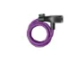 Axa Resolute 8-120 spirallås med nøkkel 120 cm royal purple, Lilla