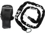 Axa RLC 140 Einsteckkette + Satteltasche, Black / black, 140cm