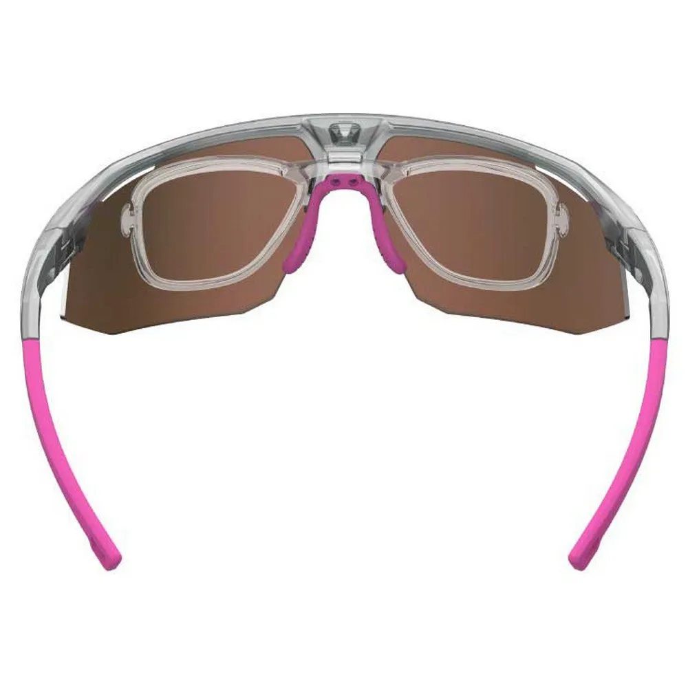 AZR Arrow Rx Solbriller, Crystal grey, Hydrophobic Red/CAT3