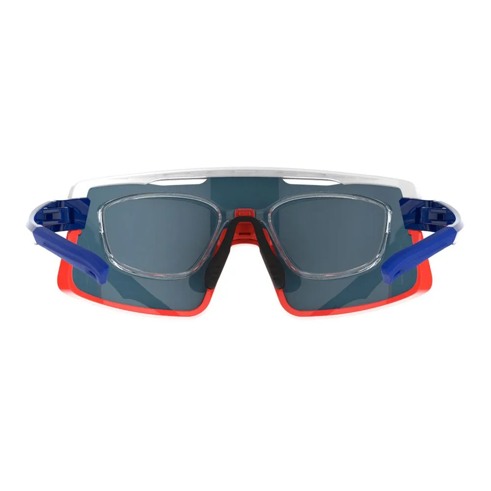 AZR Pro Road Rx Solbriller, Bright france, Red Mirror/CAT3