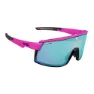 AZR Sprint Solbriller, Matte fuchsia / black, Blue Mirror/CAT3