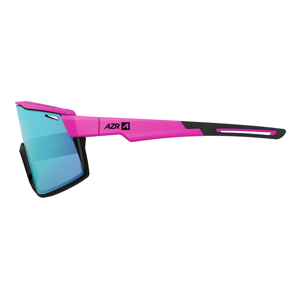 AZR Sprint Solbriller, Matte fuchsia / black, Blue Mirror/CAT3 AZR Sprint Solbriller, Matte fuchsia / black, Blue Mirror/CAT3