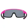 AZR Sprint Solbriller, Matte fuchsia / black, Blue Mirror/CAT3