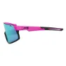 AZR Sprint Solbriller, Matte fuchsia / black, Blue Mirror/CAT3