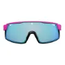 AZR Sprint Solbriller, Matte fuchsia / black, Blue Mirror/CAT3