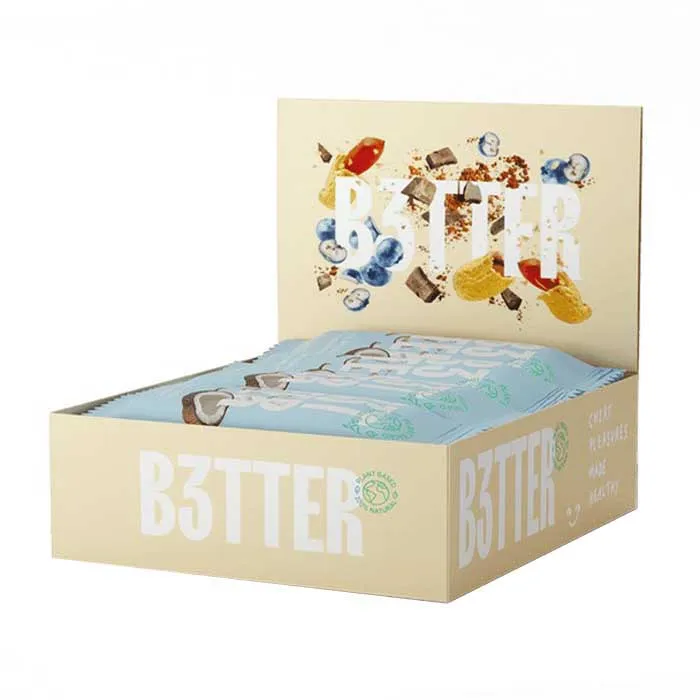 B3tter Foods Energibar Boks Kokosnøtt 35g 15 Enheter, Multicolor, One Size