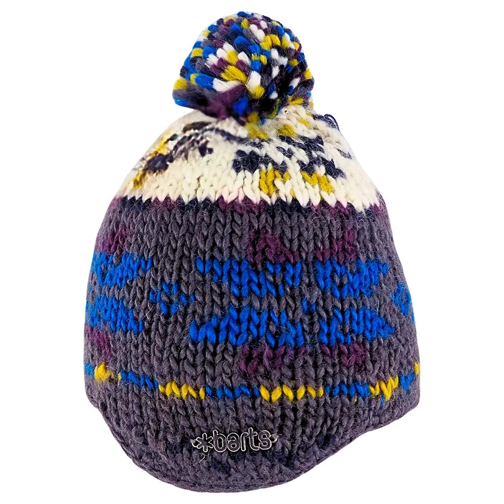 Barts Fjord Earflap Lue, Dark grey, 53cm