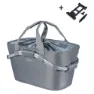 Basil 2day Carry All Mik Bakre Kurv 22l, Grey melee, One Size