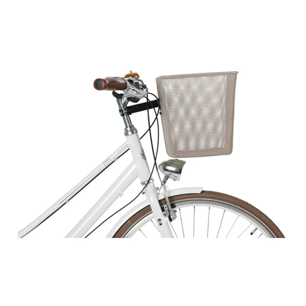 Basil Bilbao Frontkurv, Nude metallic, One Size