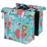Basil Bloom Field Mik Sykkelvesker 28-35l, Blue / flowers, One Size