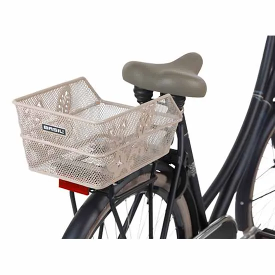 Basil Cento Flower S 11.5l Bakre Kurv, Silver, One Size