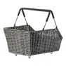Basil Cento Rattan Look Mik 2.0 Bakre Kurv, Black, One Size