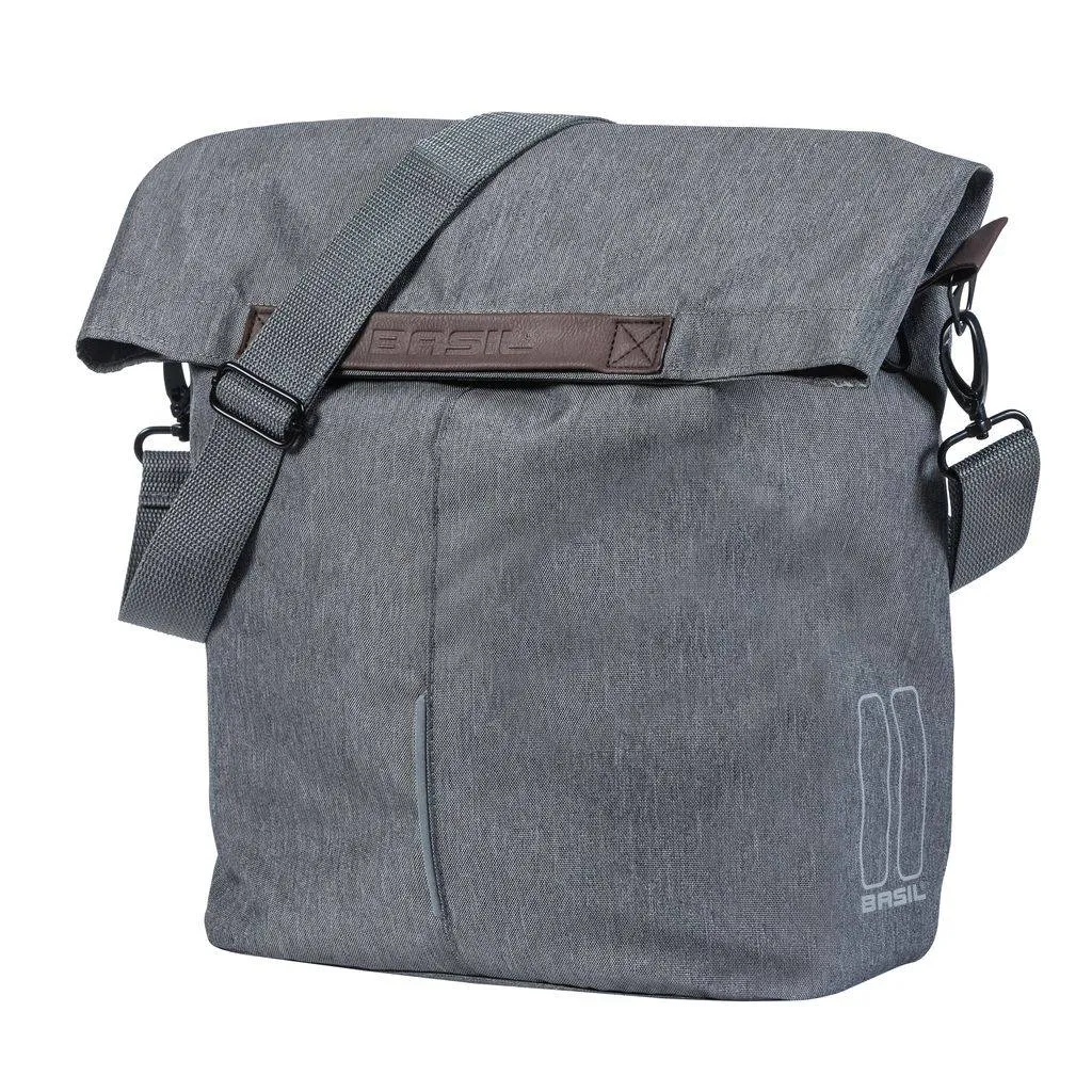 Basil City Shopper Skulderveske m/montering Til Bagasjebrett Sort