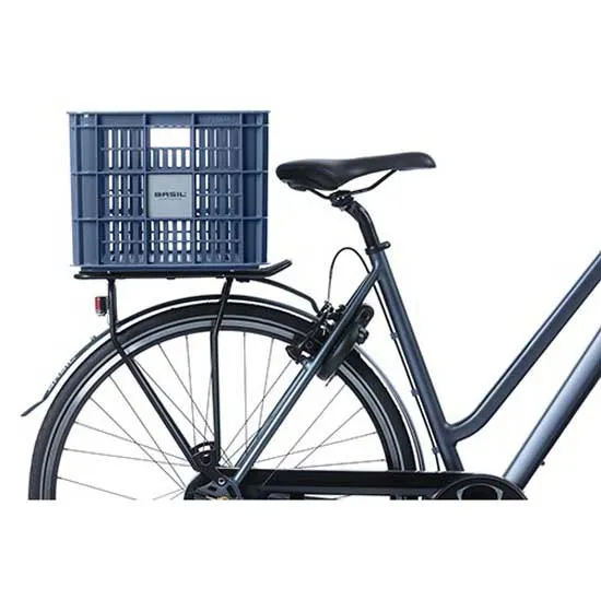 Basil Crate L Frontkurv, Blue, One Size