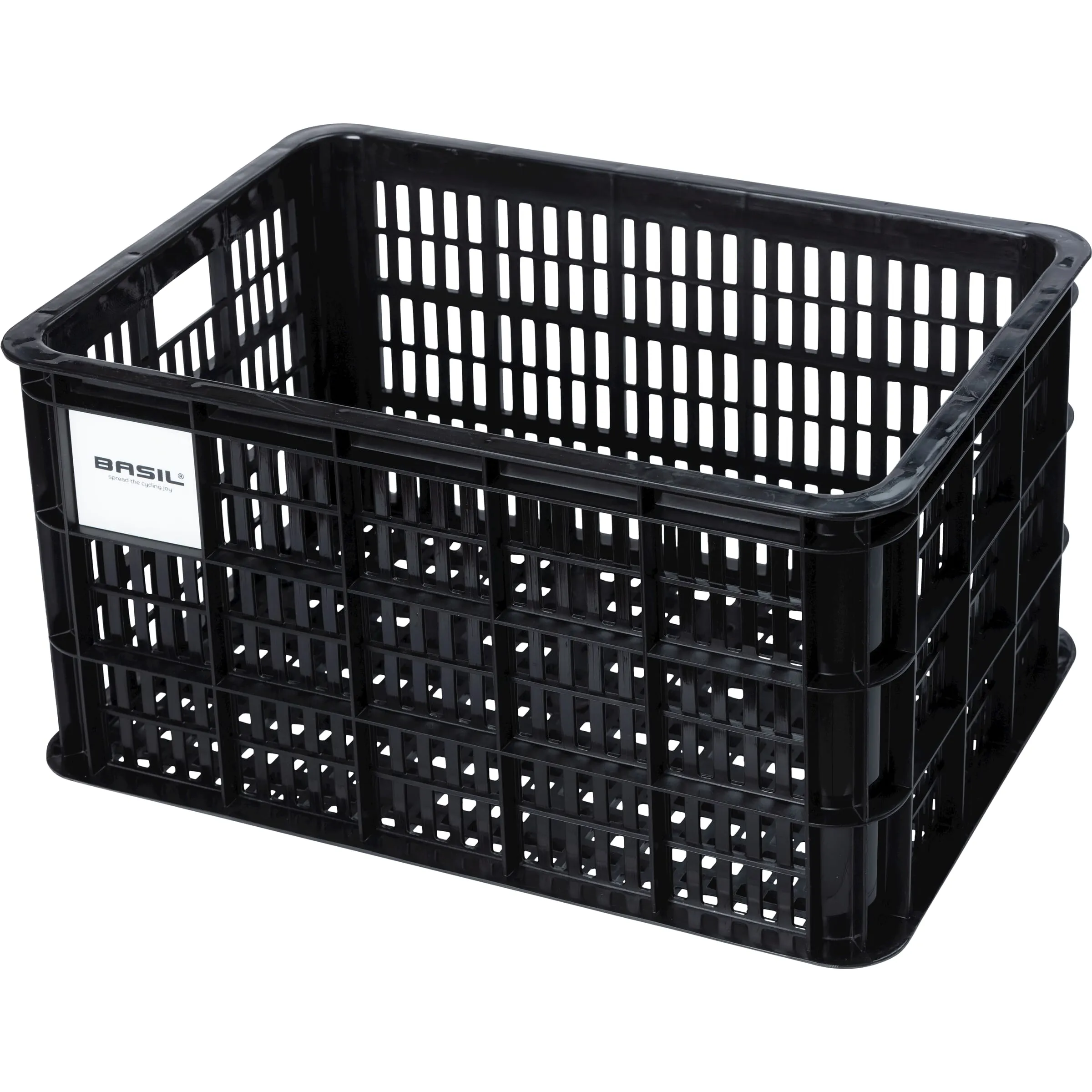 Basil Crate Recycled boks for frontlast eller bagasjebrett 50Låpen, Black, One Size