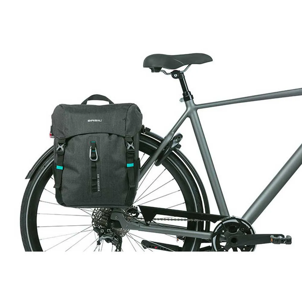 Basil Discovery 365d Hook-on Sykkelveske 20l, Black, One Size