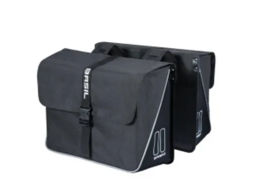 Basil Forte dobbelt sykkeltaske svart, Black, One Size Basil Forte dobbelt sykkeltaske svart, Black, One Size