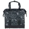 Basil Grand Flower Hook-on Sykkelveske 23l, Black / white, One Size