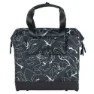Basil Grand Flower Hook-on Sykkelveske 23l, Black / white, One Size