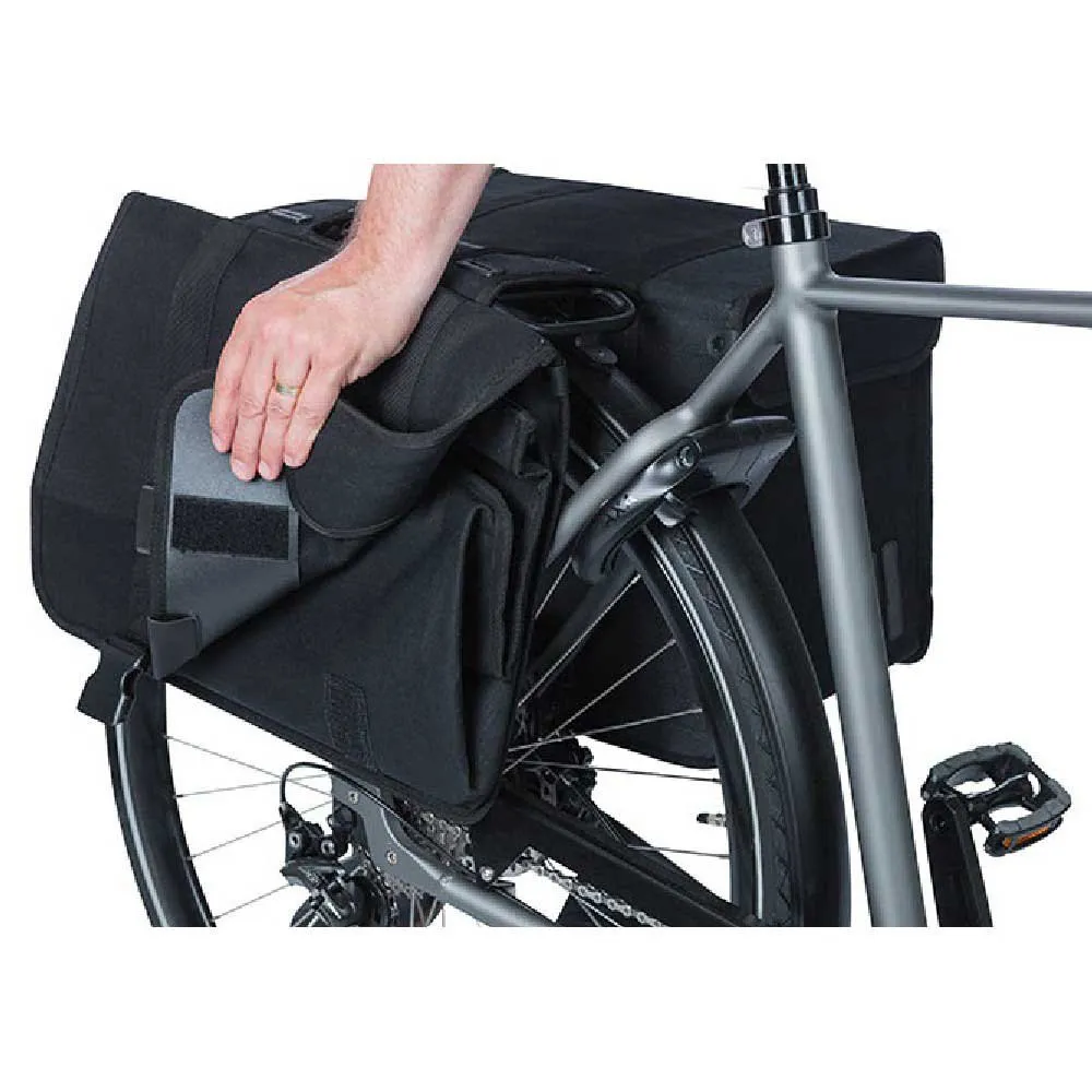 Basil Kavan Eco Classic Sykkelvesker 68l, Black, One Size