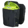 Basil Miles Double Sykkelvesker 32l, Black / lime, One Size