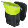 Basil Miles Double Sykkelvesker 32l, Black / lime, One Size
